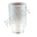 Acrylic opaque wide bore drip tip 