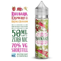 Botanics Rhubarb, Raspberry & Orange Blossom 50ml Shortfill