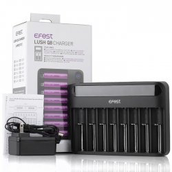The Efest LUSH Q8 Intelligent LED Battery Charger UK Version