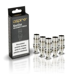 Aspire Nautilus BVC Coils 1.8ohms 10-14w - Pack of 5 (also fits K3)