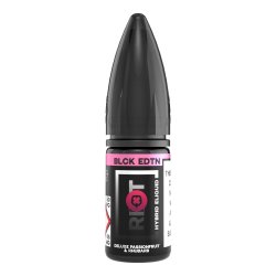 Riot Squad BLACK EDTN Deluxe Passionfruit & Rhubarb 10ml Nic Salt