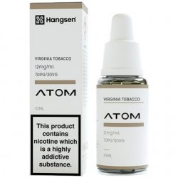 Atom Virginia Tobacco E-Liquid 10ml Hangsen / Honor / Truvape