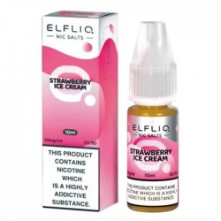ElfLiq Nic Salts - Strawberry Ice Cream / Strawberry Snoow - 10ml