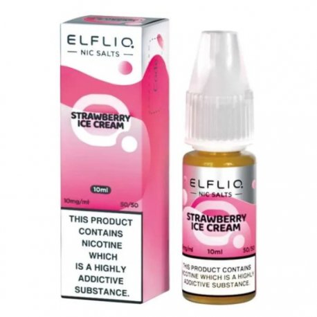 ElfLiq Nic Salts - Strawberry Ice Cream - 10ml