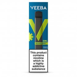 Veeba Disposable Vape 20mg Yellow Green Apple Menthol